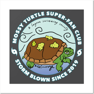 Mossy Turtle Super-Fan Club (& Lagoon Swimming Society) Posters and Art